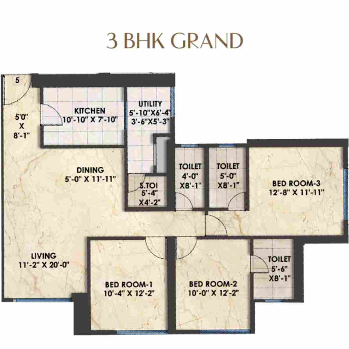 Bhoomi-Simana-Floor-Plan-3-BHK-Grand-1133-sqft